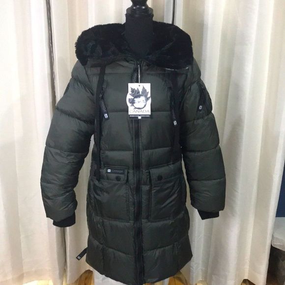 Canada Weathergear Jackets & Blazers - NWT Canada Weathergear Women's Puffer Jacket, Medium, Green/Olive